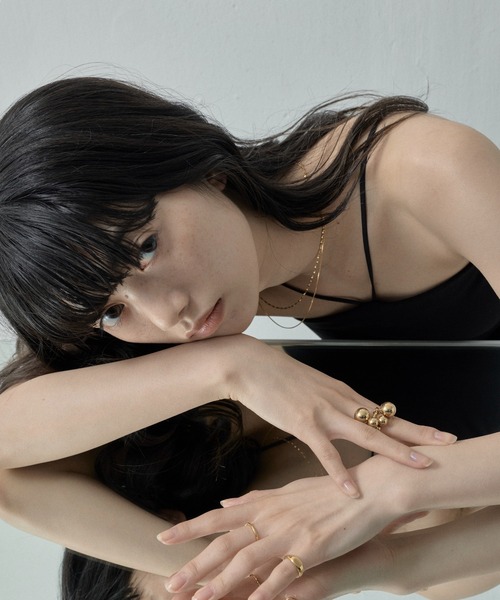 ORLEAN(オルレアン)の「【ORLEAN】ニュアンスボリュームボールリング(リング・レディース・シルバー/ゴールド・11号/14号)」の14枚目の写真