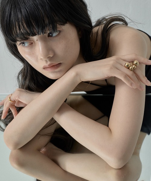 ORLEAN(オルレアン)の「【ORLEAN】ニュアンスボリュームボールリング(リング・レディース・シルバー/ゴールド・11号/14号)」の15枚目の写真