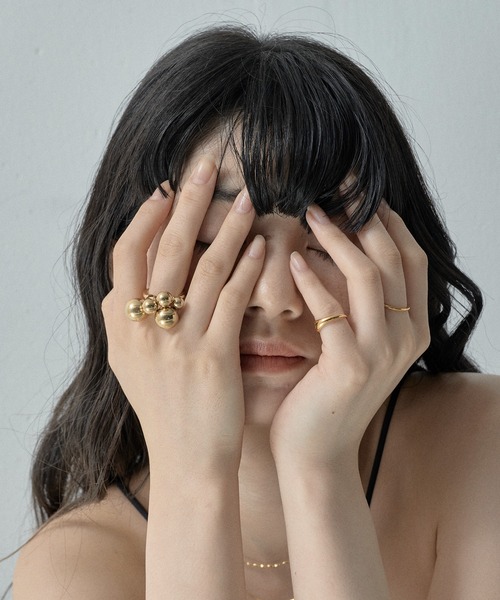 ORLEAN(オルレアン)の「【ORLEAN】ニュアンスボリュームボールリング(リング・レディース・シルバー/ゴールド・11号/14号)」の16枚目の写真