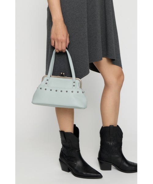LAGUA GEM(ラグアジェム)の「CLASP PURSE バッグ(ショルダーバッグ・レディース・ライトブルー/オフホワイト・FREE)」の6枚目の写真