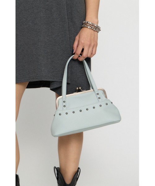 LAGUA GEM(ラグアジェム)の「CLASP PURSE バッグ(ショルダーバッグ・レディース・ライトブルー/オフホワイト・FREE)」の7枚目の写真