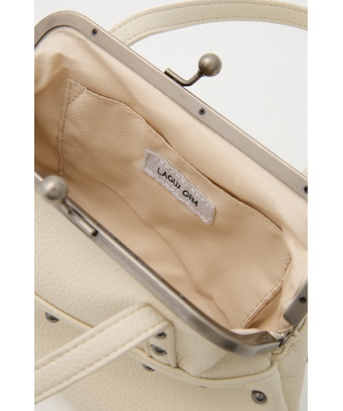 LAGUA GEM(ラグアジェム)の「CLASP PURSE バッグ(ショルダーバッグ・レディース・ライトブルー/オフホワイト・FREE)」の15枚目の写真