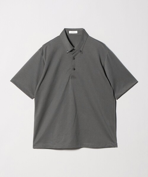 green label relaxing（グリーンレーベルリラクシング）の「コットン ポリエステル ジャカード ナロー ボタンダウン ポロシャツ（ポロシャツ・メンズ・ネイビー/ベージュ/ダークグレー・S/L/XL/M）」の13枚目の写真