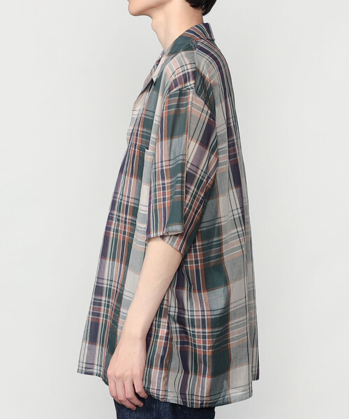Kaptain Sunshine（キャプテン サンシャイン）の「KAPTAIN SUNSHINE | コットンガーゼ 半袖スキッパーシャツ MEN（シャツ/ブラウス・メンズ・グリーン系その他・5/4）」の8枚目の写真