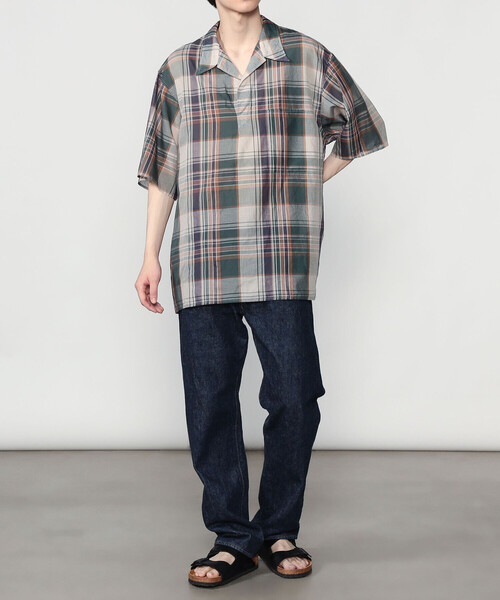 Kaptain Sunshine（キャプテン サンシャイン）の「KAPTAIN SUNSHINE | コットンガーゼ 半袖スキッパーシャツ MEN（シャツ/ブラウス・メンズ・グリーン系その他・5/4）」の10枚目の写真