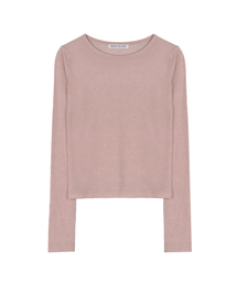 [ESSENTIAL] WOOL TENCEL TEE_PINK