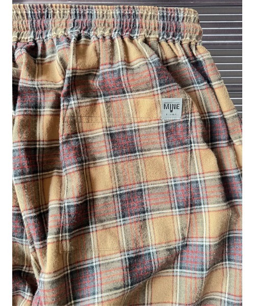 MINE（マイン）の「【MINE】マイン Flannel Check Easy Pants（その他パンツ・メンズ・ブルー/ブラウン・LARGE/X-LARGE/SMALL/MEDIUM）」の4枚目の写真