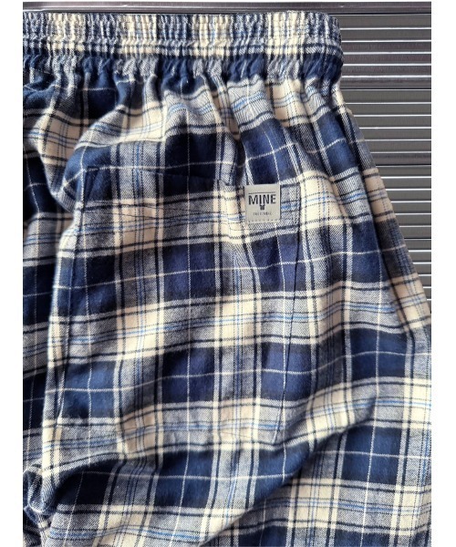 MINE（マイン）の「【MINE】マイン Flannel Check Easy Pants（その他パンツ・メンズ・ブルー/ブラウン・LARGE/X-LARGE/SMALL/MEDIUM）」の8枚目の写真