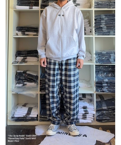 MINE（マイン）の「【MINE】マイン Flannel Check Easy Pants（その他パンツ・メンズ・ブルー/ブラウン・LARGE/X-LARGE/SMALL/MEDIUM）」の10枚目の写真