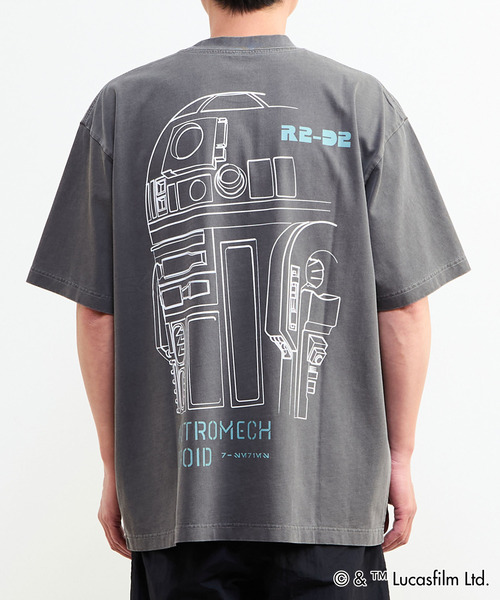 MASTER FRAME(マスターフレーム )の「MASTER FRAME / STARWARS / R2D2 Tシャツ(Tシャツ/カットソー・メンズ・チャコールグレー/ホワイト・3/4/1)」の7枚目の写真