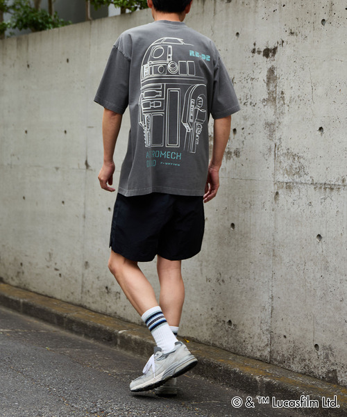 MASTER FRAME(マスターフレーム )の「MASTER FRAME / STARWARS / R2D2 Tシャツ(Tシャツ/カットソー・メンズ・チャコールグレー/ホワイト・3/4/1)」の3枚目の写真