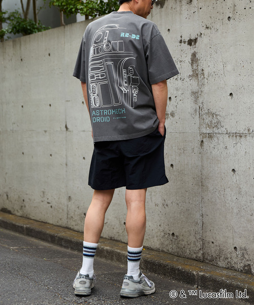 MASTER FRAME(マスターフレーム )の「MASTER FRAME / STARWARS / R2D2 Tシャツ(Tシャツ/カットソー・メンズ・チャコールグレー/ホワイト・3/4/1)」の4枚目の写真