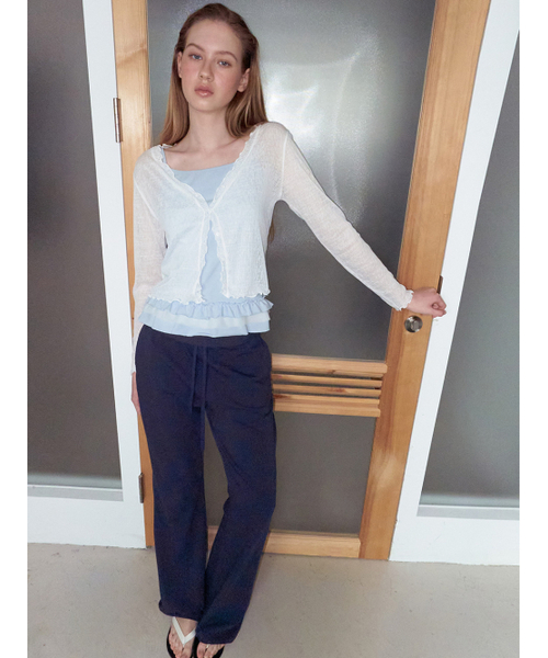 ETMON（エトモン）の「Mixed Frill Sleeveless Top, Sky Blue（Tシャツ/カットソー・レディース・その他・F）」の3枚目の写真