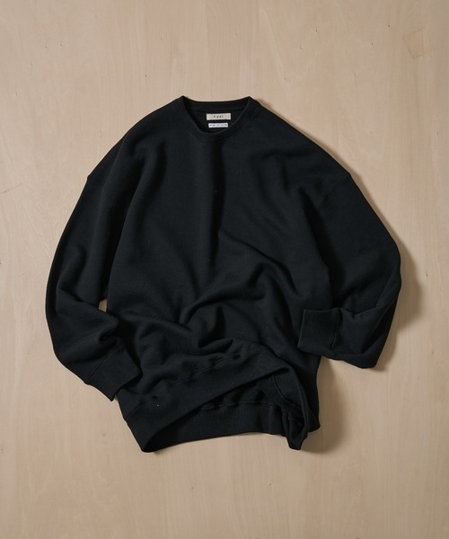 FUJI（フジ）の「【FUJI/フジ】CREW NECK SWEAT（スウェット・メンズ・ブラック/ベージュ・5/4）」の3枚目の写真