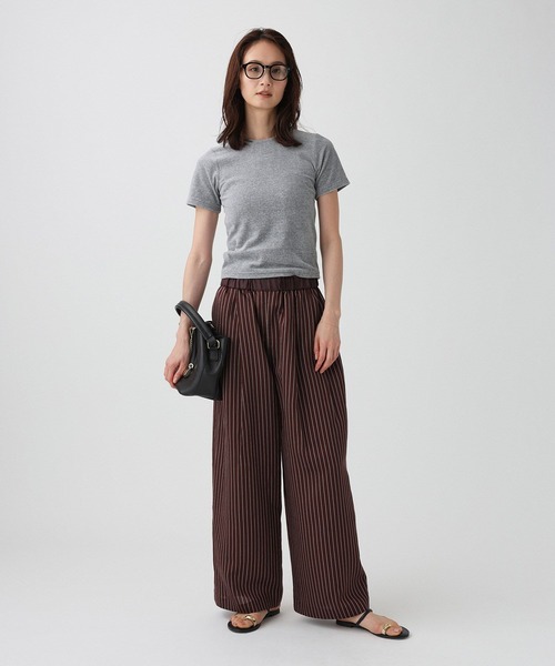 PROTAGONISTA(プロタゴニスタ)の「【PROTAGONISTA】ベロアTEE(Tシャツ/カットソー・レディース・ダークブルー/グレー・フリー)」の7枚目の写真