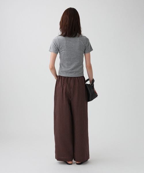 PROTAGONISTA(プロタゴニスタ)の「【PROTAGONISTA】ベロアTEE(Tシャツ/カットソー・レディース・ダークブルー/グレー・フリー)」の10枚目の写真