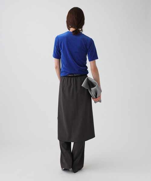 PROTAGONISTA(プロタゴニスタ)の「【PROTAGONISTA】ベロアTEE(Tシャツ/カットソー・レディース・ダークブルー/グレー・フリー)」の18枚目の写真