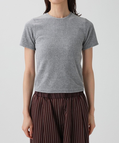PROTAGONISTA(プロタゴニスタ)の「【PROTAGONISTA】ベロアTEE(Tシャツ/カットソー・レディース・ダークブルー/グレー・フリー)」の19枚目の写真