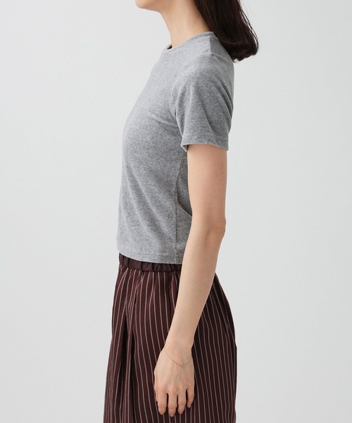 PROTAGONISTA(プロタゴニスタ)の「【PROTAGONISTA】ベロアTEE(Tシャツ/カットソー・レディース・ダークブルー/グレー・フリー)」の20枚目の写真