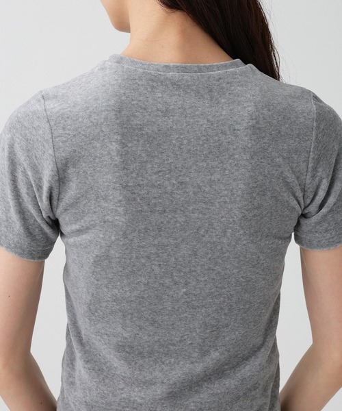 PROTAGONISTA(プロタゴニスタ)の「【PROTAGONISTA】ベロアTEE(Tシャツ/カットソー・レディース・ダークブルー/グレー・フリー)」の22枚目の写真