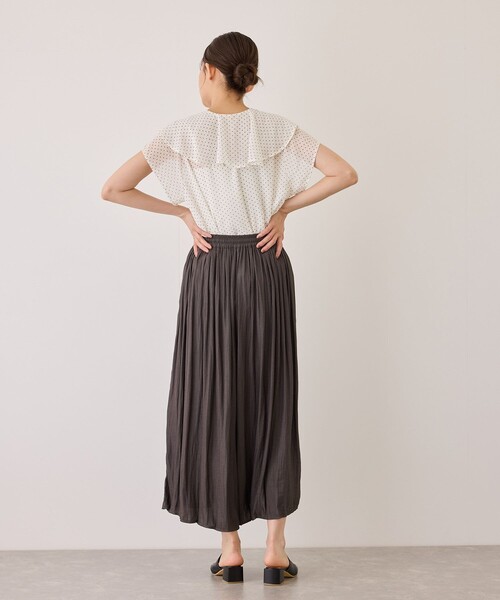 Jayro(ジャイロ)の「スピンドルフレアパンツ(その他パンツ・レディース・ブラウン系その他3/ベージュ/チャコールグレー・FREE)」の12枚目の写真