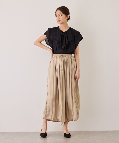 Jayro(ジャイロ)の「スピンドルフレアパンツ(その他パンツ・レディース・ブラウン系その他3/ベージュ/チャコールグレー・FREE)」の22枚目の写真