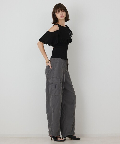 GRACE CONTINENTAL(グレースコンチネンタル)の「リブフレアニットトップ(その他トップス・レディース・ブラウン/ブラック・36)」の5枚目の写真