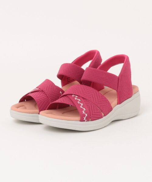 ABC-MART(エービーシーマート)の「ABC SELECT エービーシーセレクト CL KNIT SANDAL 5.5 ニットサンダル 5.5 W2069 PINK(サンダル・レディース・ピンク・MEDIUM/SMALL/X-LARGE/LARGE)」の2枚目の写真