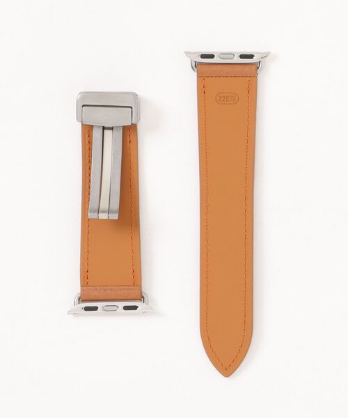 Fun & Daily(ファンアンドデイリー)の「Cow Leather Magnet Apple Watch Bnad / アップルウオッチバンド(デジタル腕時計・レディース・ブラック/ベージュ・A/B)」の3枚目の写真