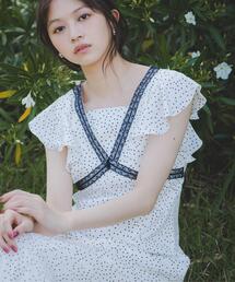PROPORTION BODY DRESSING | レーストリムレディーワンピース / 1216240606(ワンピース)