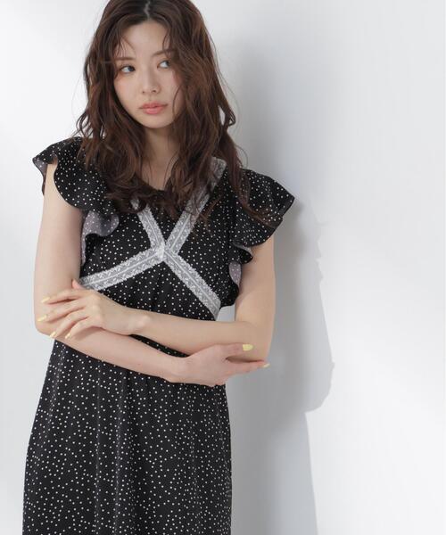 PROPORTION BODY DRESSING(プロポーションボディドレッシング)の「レーストリムレディーワンピース / 1216240606(ワンピース・レディース・ブラック/ブラウン/ホワイト系その他・P/S/MEDIUM)」の7枚目の写真