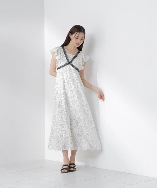 PROPORTION BODY DRESSING(プロポーションボディドレッシング)の「レーストリムレディーワンピース / 1216240606(ワンピース・レディース・ブラック/ブラウン/ホワイト系その他・P/S/MEDIUM)」の10枚目の写真