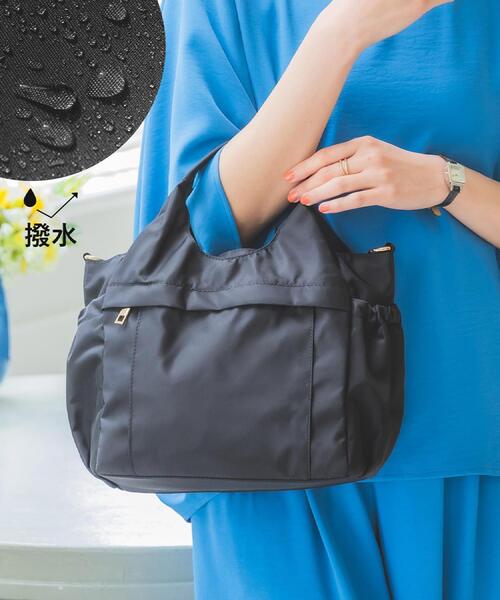 ITS'DEMO（イッツデモ）の「多ポケ撥水2wayトート【12ポケット】（トートバッグ・レディース・グレー/ベビーピンク/ブラック・00）」の4枚目の写真