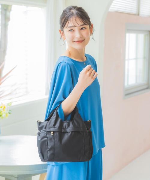ITS'DEMO（イッツデモ）の「多ポケ撥水2wayトート【12ポケット】（トートバッグ・レディース・グレー/ベビーピンク/ブラック・00）」の6枚目の写真