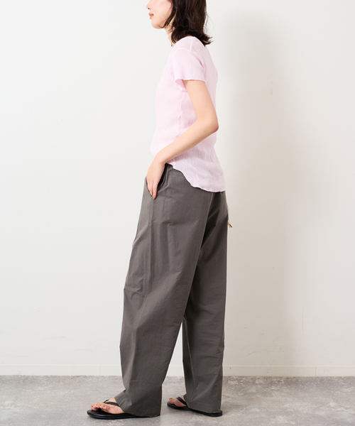 SLOBE IENA(スローブイエナ)の「CaRouseLamBRa/ケラウズランブラ シアーリブTシャツ 261-466SO(Tシャツ/カットソー・レディース・スカイブルー/ピンク/ホワイト・FREE)」の22枚目の写真