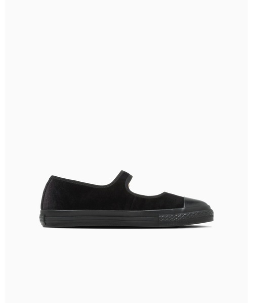 CONVERSE ALL STAR(コンバースオールスター)の「ALL STAR LP MJ VELVET BIJOUBELT OX / オールスター LP MJ ベルベット ビジューベルト OX(バレエシューズ・レディース・ブラック・4/3/6.5/5/7/7.5/5.5/4.5/3.5)」の3枚目の写真