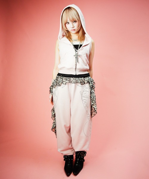 GALFY(ガルフィー)の「Candy Galfy-キラ☆FANCYフーディー(パーカー・レディース・ブラック/ピンク・FREE)」の21枚目の写真