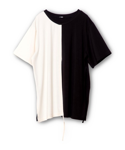 OSMOSIS(オズモーシス)の「2WAYドロストアレンジTシャツ(Tシャツ/カットソー・レディース・ホワイト×ブラック/ホワイト/ブラック・ONE SIZE)」の18枚目の写真