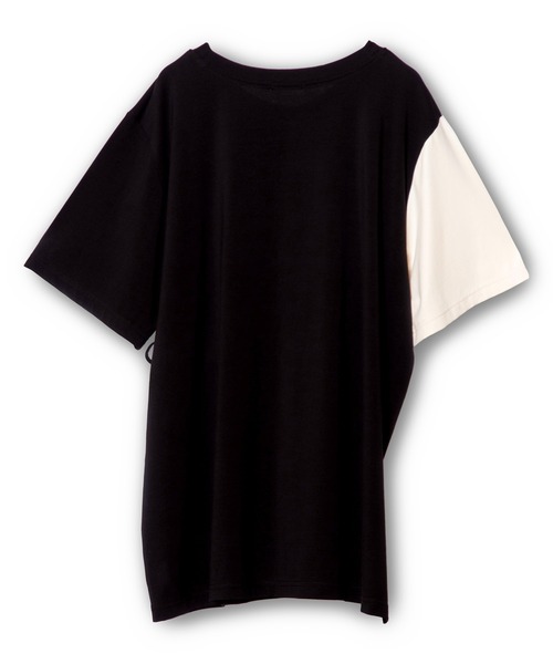 OSMOSIS(オズモーシス)の「2WAYドロストアレンジTシャツ(Tシャツ/カットソー・レディース・ホワイト×ブラック/ホワイト/ブラック・ONE SIZE)」の19枚目の写真