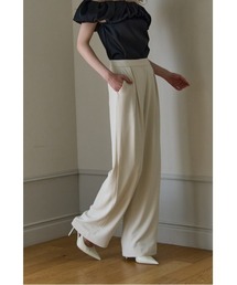 Inverted Tuck Flow Wide Pants インバーテッドタックセミワイドパンツ