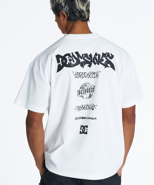 DC SHOES(ディーシーシューズ)の「ディーシーシューズ DC SHOES アウトドアカジュアル 半袖Tシャツ 26 TECH GRAFFITI SS(Tシャツ/カットソー・メンズ・ブラック/ホワイト・L/M/LL)」の1枚目の写真