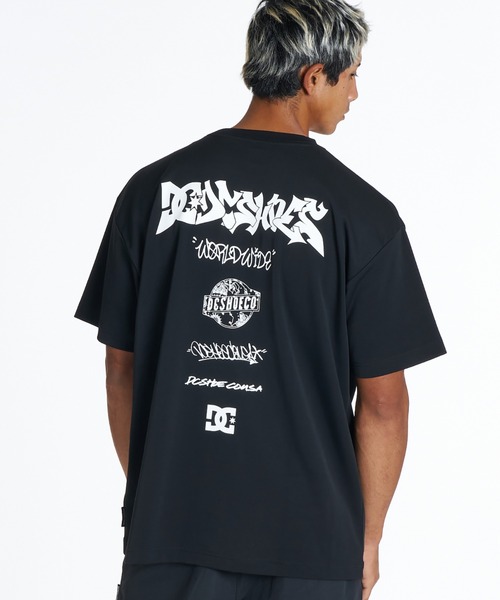 DC SHOES(ディーシーシューズ)の「ディーシーシューズ DC SHOES アウトドアカジュアル 半袖Tシャツ 26 TECH GRAFFITI SS(Tシャツ/カットソー・メンズ・ブラック/ホワイト・L/M/LL)」の2枚目の写真