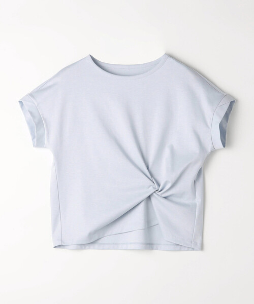 K.T KIYOKO TAKASE(キヨコタカセ)の「〔 Sサイズ 〕 コットン強撚ポンチ デザインタックシャツ(Tシャツ/カットソー・レディース・サックスブルー/ホワイト/ブラウン/シャンパン・5号)」の10枚目の写真