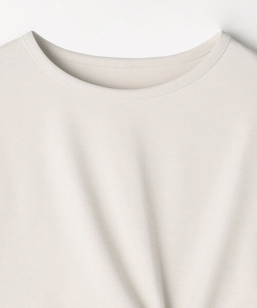 K.T KIYOKO TAKASE(キヨコタカセ)の「〔 Sサイズ 〕 コットン強撚ポンチ デザインタックシャツ(Tシャツ/カットソー・レディース・サックスブルー/ホワイト/ブラウン/シャンパン・5号)」の13枚目の写真