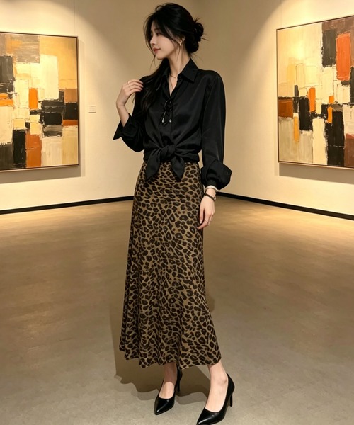 gossip!ロサンゼルス(ゴシップロサンゼルス)の「スカート(スカート・レディース・レオパード・M/L)」の3枚目の写真