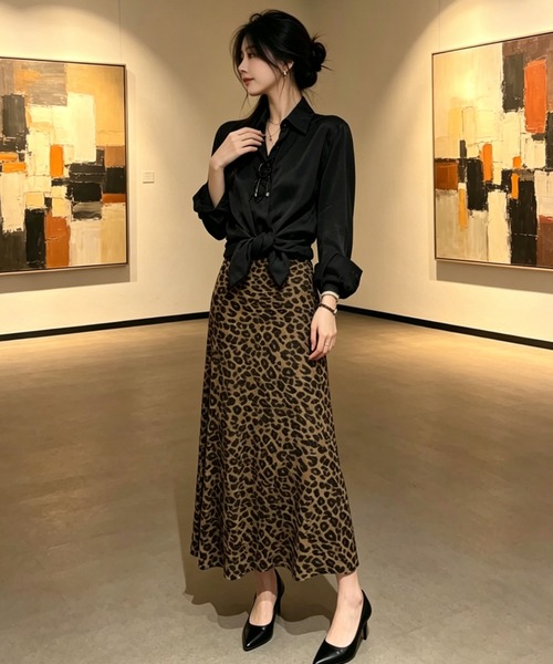 gossip!ロサンゼルス(ゴシップロサンゼルス)の「スカート(スカート・レディース・レオパード・M/L)」の4枚目の写真
