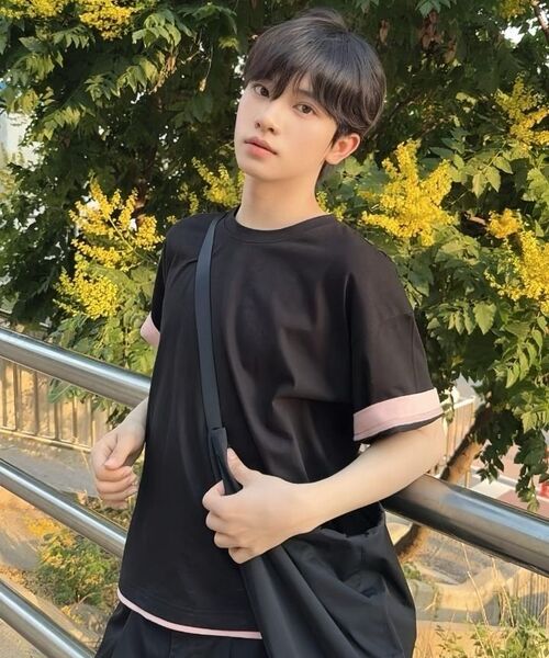 PROCESS(プロセス)の「Layered crop tee - Black(Tシャツ/カットソー・メンズ・ブラック・FREE)」の6枚目の写真