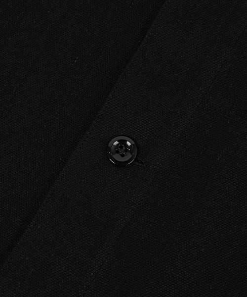 LAD MUSICIAN(ラッドミュージシャン)の「KHADI OXFORD SHIRT BLOUSON(シャツ/ブラウス・メンズ・ブラック・46/44/42)」の2枚目の写真