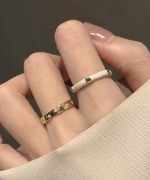【456878】ゴールドニュアンスリング2点セット(RZ)