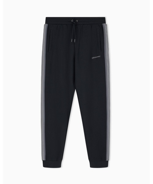 【エンポリオアルマーニ】新品タグ付定価73000円カーキーソフトストレッチパンツ オンライン限定>【エンポリオ アルマーニ EA7】サイドテープ ジョガー